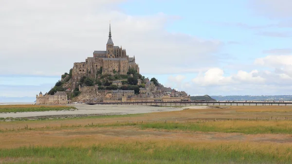 stock image Le Mont-Saint-Michel, famous monastry in France.