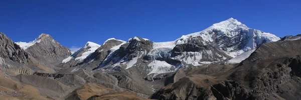 Gipfel Des Mount Chulu West Und Andere Berge Nepal — Stockfoto