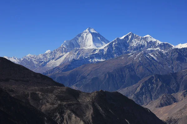 Góra Dhaulagiri Tukche Nepal — Zdjęcie stockowe