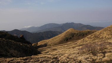 Mohare Danda ve Poon Hill Muldai View Point, Nepal 'den görüldü..