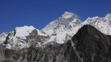 Everest dağı Gokyo Ri, Nepal 'den görüldü..