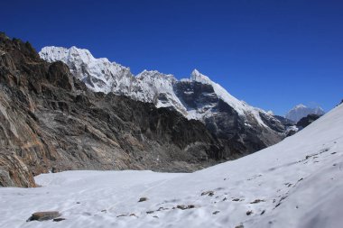Cho La Geçidi manzarası, Nepal.