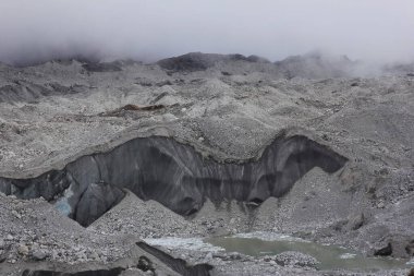 Nepal 'deki en büyük buzul olan Ngozumpa Buzulu' nun detayları..