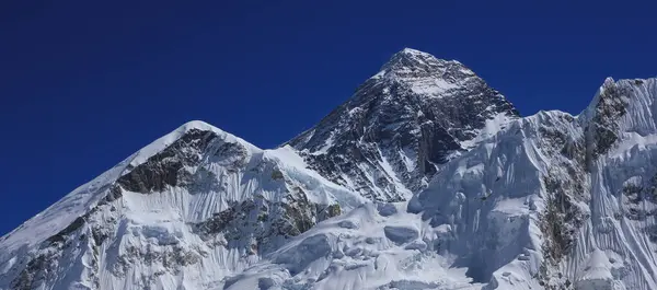 Mount Everest Der Gipfel Der Welt Stockbild
