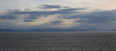 Norveç, Bergen yakınlarında sabah sahnesi.