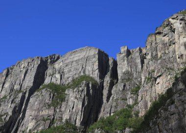 Lysefjord, Norveç 'ten ünlü Kürsü Kayası Preikestolen.