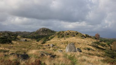 View from Lauvnesfjell direction North, Egersund, Norway. clipart