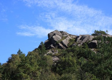 Norveç, Rogaland 'da anortozit kaya oluşumu.