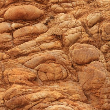 Unique shaped volcanic rock on the Banks Peninsula, New Zealand. clipart