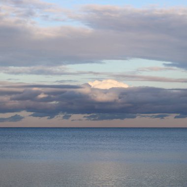 Clouds over Lake Vanern, Sweden. clipart