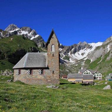 Meglisalp, Appenzell Canton, İsviçre 'deki eski kilise..