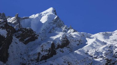 Langtang Vadisi 'nde Zirve, Nepal.