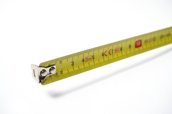 tape measure scale on a white background