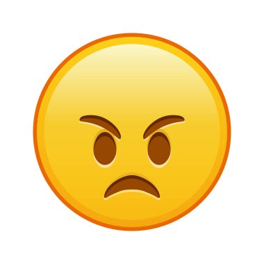 Kızgın yüz. Büyük sarı bir gülümseme.