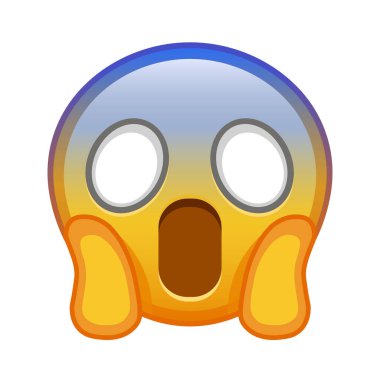 Korkuyla çığlık atan bir yüz. Büyük sarı bir gülümseme.