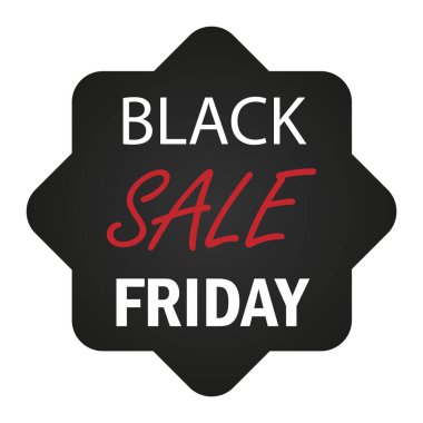 Reklamlar, afişler, broşürler ve broşürler için Kara Cuma simgesi