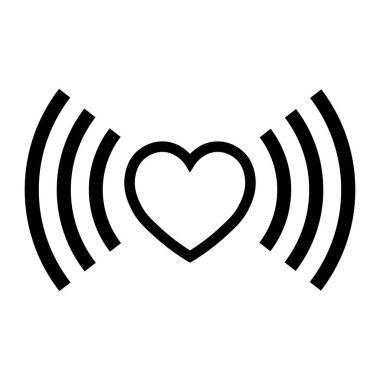 Sevgililer Günü için kalp ikonunun basit bir gösterimi