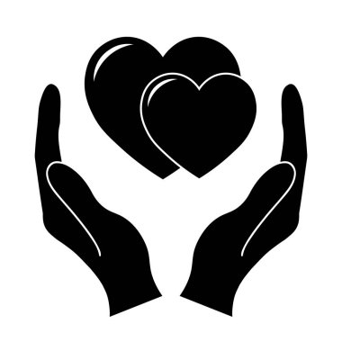 Sevgililer Günü için kalp ikonunun basit bir gösterimi