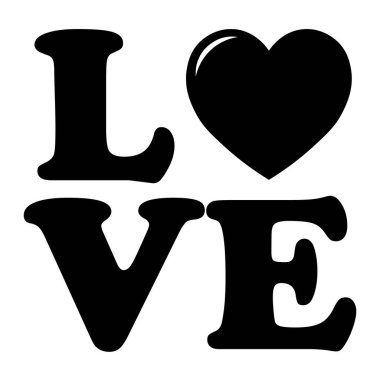 Sevgililer Günü için kalp ikonunun basit bir gösterimi