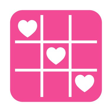 Sevgililer Günü için kalp ikonunun basit bir gösterimi