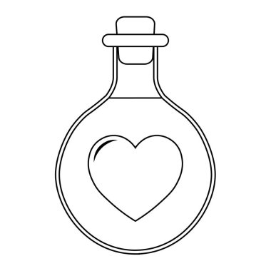 Sevgililer Günü için kalp ikonunun basit bir gösterimi