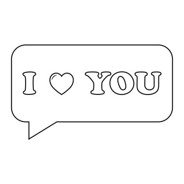 Sevgililer Günü için kalp ikonunun basit bir gösterimi