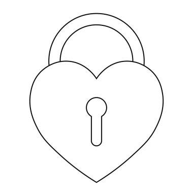 Sevgililer Günü için kalp ikonunun basit bir gösterimi