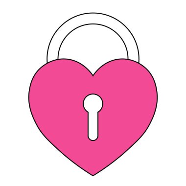 Sevgililer Günü için kalp ikonunun basit bir gösterimi