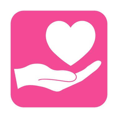 Sevgililer Günü için kalp ikonunun basit bir gösterimi