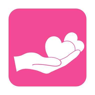 Sevgililer Günü için kalp ikonunun basit bir gösterimi