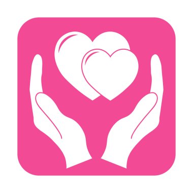 Sevgililer Günü için kalp ikonunun basit bir gösterimi