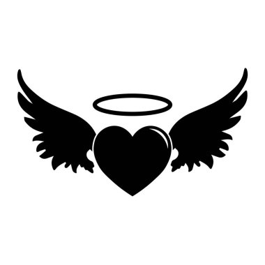 Sevgililer Günü için kalp ikonunun basit bir gösterimi