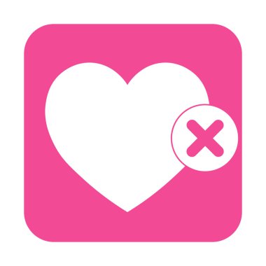 Sevgililer Günü için kalp ikonunun basit bir gösterimi