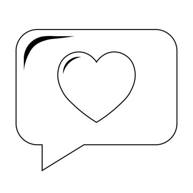 Sevgililer Günü için kalp ikonunun basit bir gösterimi