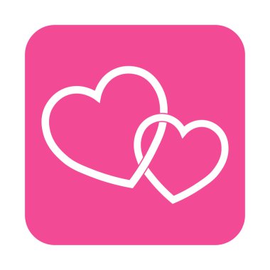 Sevgililer Günü için kalp ikonunun basit bir gösterimi