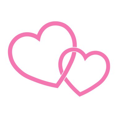 Sevgililer Günü için kalp ikonunun basit bir gösterimi