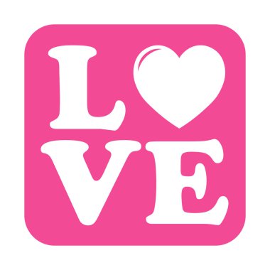 Sevgililer Günü için kalp ikonunun basit bir gösterimi