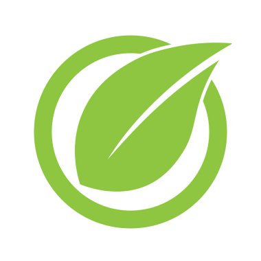 Çevre yeşil yaprak ikonu Bio doğa yeşil eko web ve iş simgesi