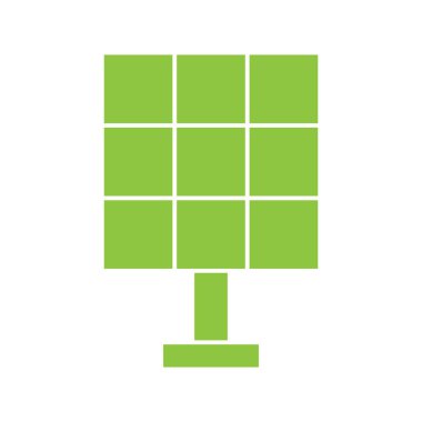 Eko solar batarya ikonu Bio doğa yeşil eko web ve iş simgesi