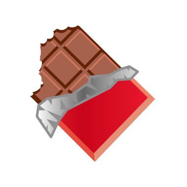 Basit sütlü çikolata. Büyük boy emoji yiyeceği.