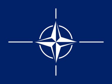 NATO basit bayrağı Kuzey Atlantik Antlaşma Örgütü