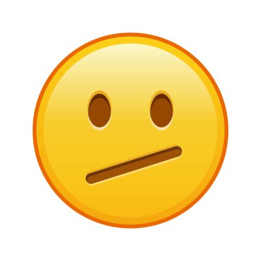 Sad face Large size of yellow emoji smile