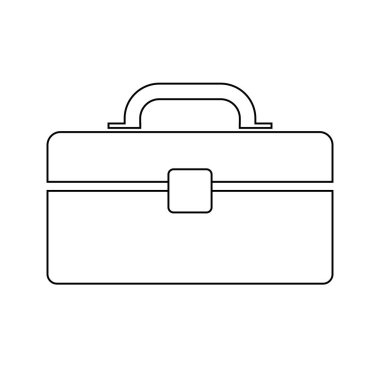 Araç kutusu izole edilmiş vektör simgesi