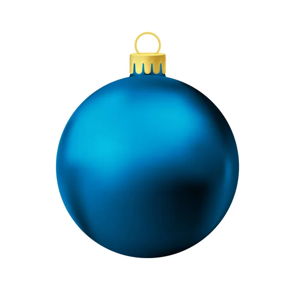 Mavi Noel Ağacı Topu — Stok Vektör