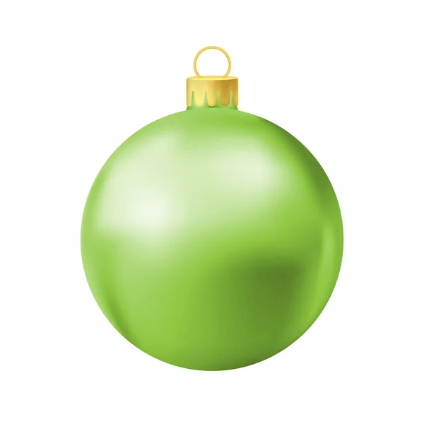 Ballon Vert Sapin Noël — Image vectorielle