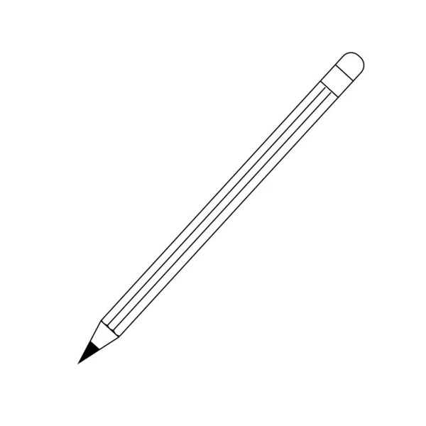 Ceruza Ikon Vektor Izolált Illusztráció — Stock Vector