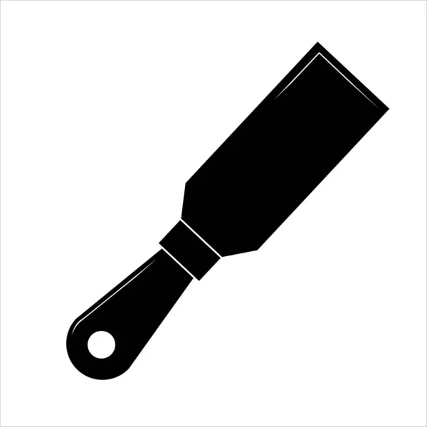 Putty Knife Flat Icon Build Repair Spatula Sign Vector Graphics — Stock Vector