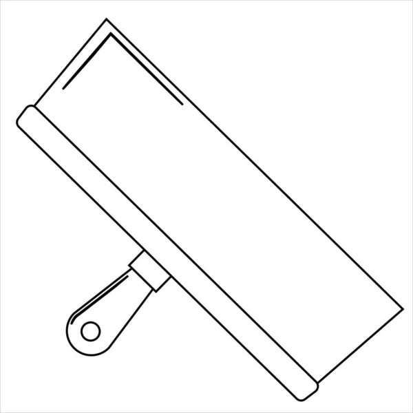 Иконка Плоским Ножом Сборка Ремонт Векторная Графика Шпателем — стоковый вектор