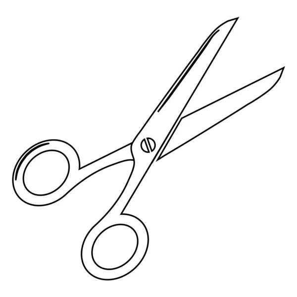Makas Simgesi Veya Logo Izole Edilmiş Işaret Vektörü Çizimi — Stok Vektör