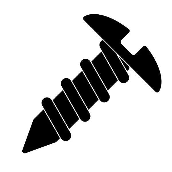 Screw Icon Illustration Vector Tool Sign Symbol — Stock Vector